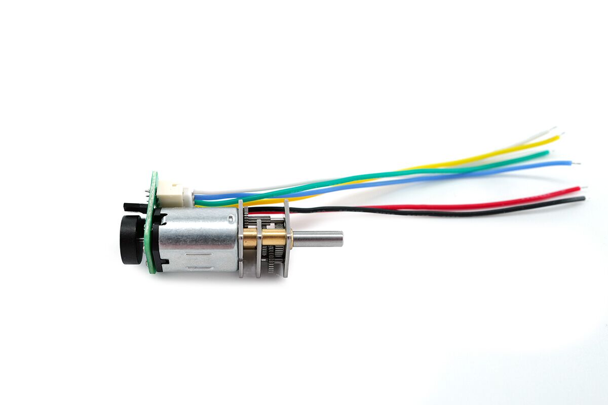 N20 gear motor with reduction gearbox and encoder output for DIY projects